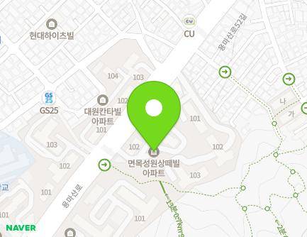 서울특별시 중랑구 용마산로 278 (면목동, 면목동성원아파트) 지도