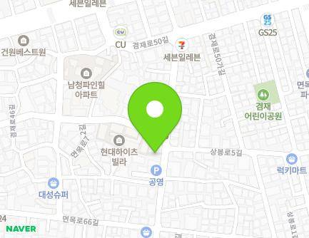 서울특별시 중랑구 겸재로54길 46 (면목동, 목화연립) 지도