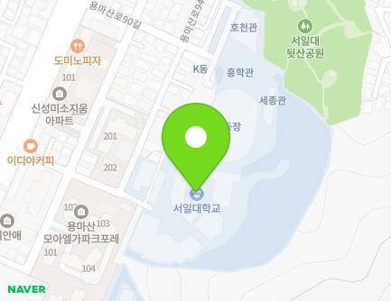 서울특별시 중랑구 용마산로90길 28 (면목동, 서일대학) 지도