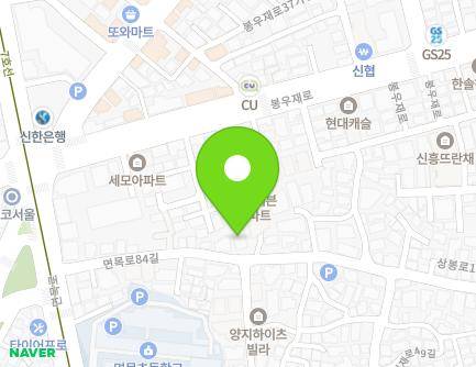 서울특별시 중랑구 면목로84길 31 (면목동, 시온어린이집) 지도