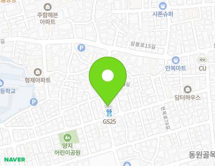 서울특별시 중랑구 겸재로49길 40 (면목동) 지도