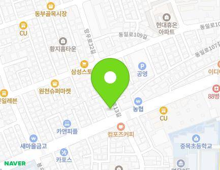 서울특별시 중랑구 봉우재로 39 (면목동) 지도