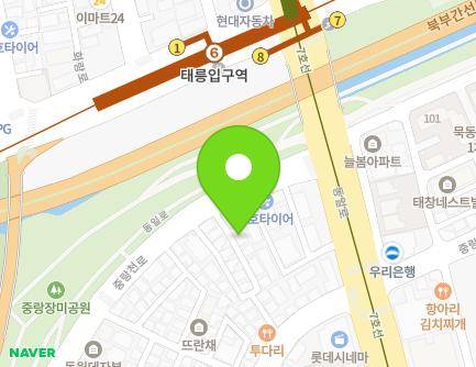 서울특별시 중랑구 중랑천로 358-5 (묵동) 지도