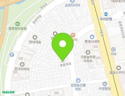 서울특별시 중랑구 중랑역로 233-6 (묵동) 지도