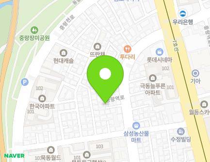 서울특별시 중랑구 중랑역로 231-8 (묵동) 지도