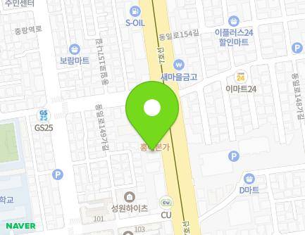 서울특별시 중랑구 동일로 865 (묵동) 지도