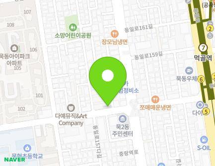 서울특별시 중랑구 동일로157길 36 (묵동, 태능통일교회) 지도