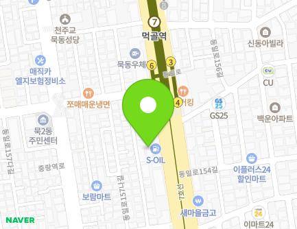서울특별시 중랑구 동일로 881 (묵동, 범아주유소) 지도