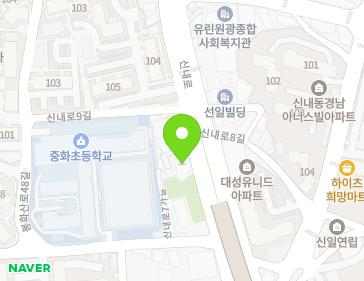 서울특별시 중랑구 신내로 45 (신내동, 해성빌딩) 지도