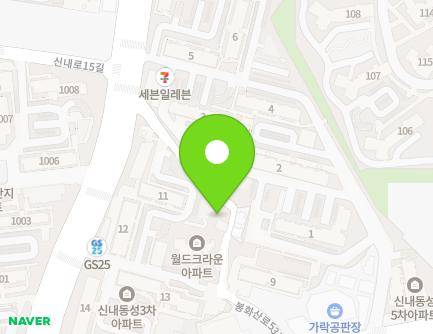 서울특별시 중랑구 봉화산로53길 31 (신내동, 프로디자인사옥) 지도