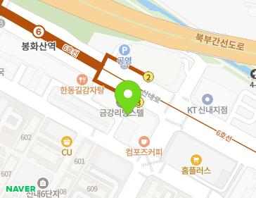 서울특별시 중랑구 신내로 211 (신내동, 금강리빙스텔) 지도