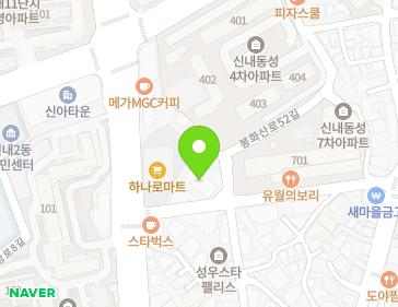 서울특별시 중랑구 신내로14길 13 (신내동, 광백빌딩) 지도