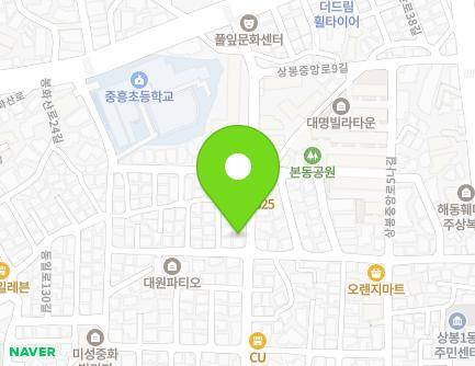 서울특별시 중랑구 상봉중앙로5길 44 (중화동, 대덕그린빌) 지도