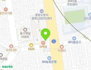 서울특별시 중랑구 동일로 775 (중화동, 그린빌딩) 지도