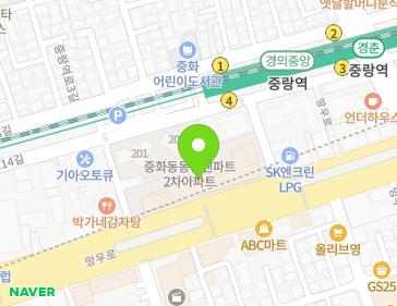 서울특별시 중랑구 망우로 203 (중화동, 중화동주상복합) 지도