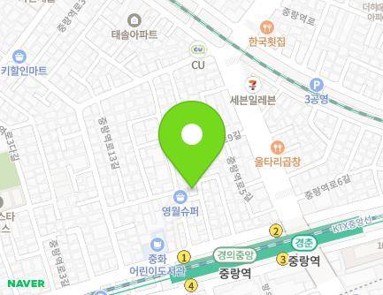 서울특별시 중랑구 중랑역로9길 11-10 (중화동, 토토세인하우스) 지도