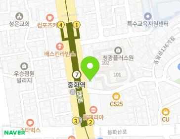 서울특별시 중랑구 동일로 806 (중화동) 지도