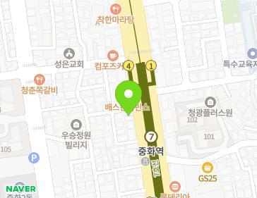 서울특별시 중랑구 동일로 811 (중화동) 지도
