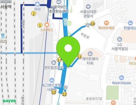 서울특별시 용산구 한강대로 지하392 (동자동, 4호선 서울역) 지도