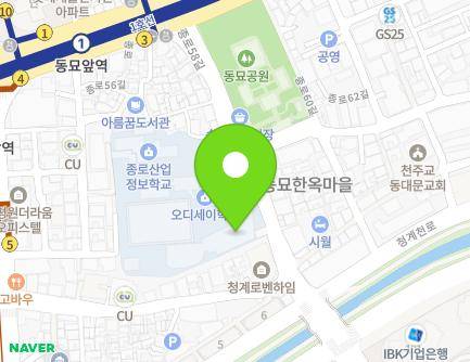 서울특별시 종로구 종로58길 30 (숭인동, 오디세이학교) 지도