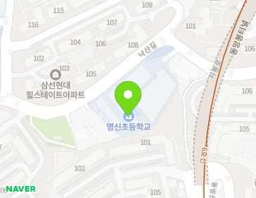 서울특별시 종로구 낙산길 250 (창신동, 명산초등학교) 지도