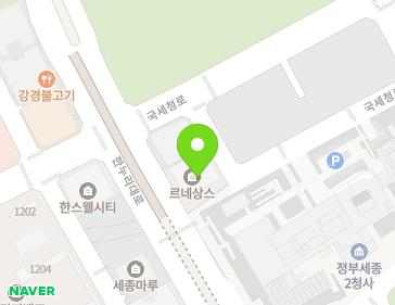 세종특별자치시 한누리대로 234 (나성동, 르네상스) 지도