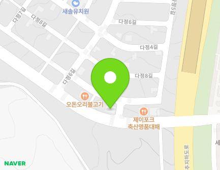 세종특별자치시 다정5길 83 (다정동) 지도