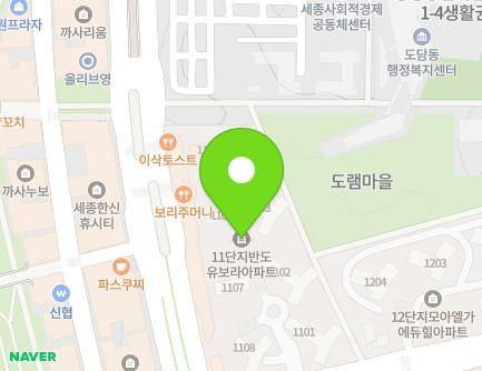 세종특별자치시 보듬4로 9 (도담동, 도램마을11단지) 지도