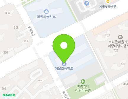 세종특별자치시 보람1길 9 (보람동, 여울초등학교) 지도