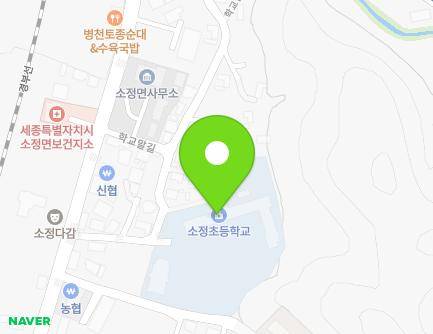 세종특별자치시 소정면 학교말길 10 (소정초등학교) 지도