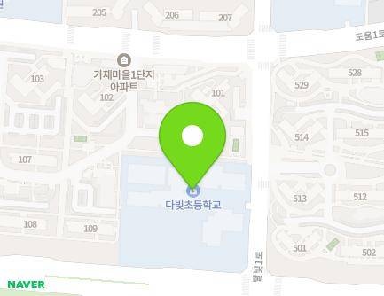 세종특별자치시 달빛1로 7 (종촌동, 다빛초등학교) 지도