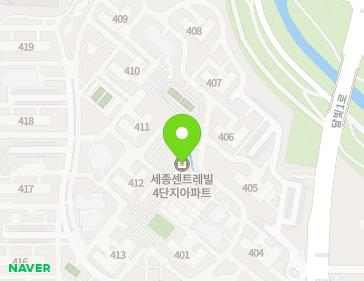 세종특별자치시 도움3로 160 (종촌동, 가재마을4단지) 지도