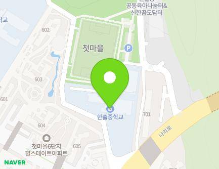 세종특별자치시 나리로 43 (한솔동, 한솔중학교) 지도