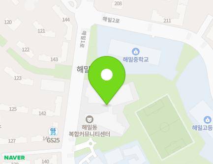 세종특별자치시 해밀1로 45 (해밀동, 해밀동복합커뮤니티센터) 지도