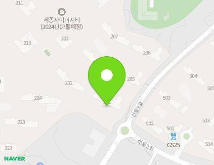 세종특별자치시 산울3로 45 (산울동, 산울마을2단지) 지도