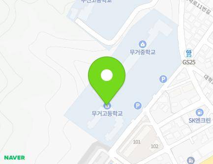 울산광역시 남구 대학로1번길 17-28 (무거동, 무거고등학교) 지도