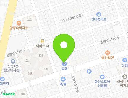 울산광역시 남구 월평로 25 (신정동, 신정동공영주차장) 지도