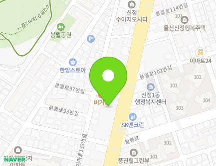울산광역시 남구 봉월로 95 (신정동, 케이원명가) 지도