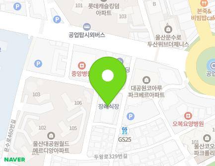 울산광역시 남구 문수로480번길 10 (신정동, 중앙병원) 지도