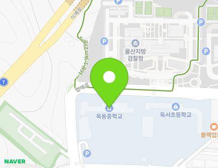 울산광역시 남구 법대로14번길 9 (옥동, 옥동중학교) 지도