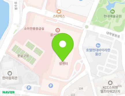 울산광역시 동구 대학병원로 15 (전하동, 울산대학교병원암센터) 지도