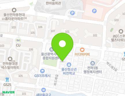 울산광역시 동구 바드래4길 82-4 (전하동, 힐링파크) 지도