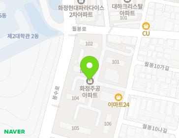 울산광역시 동구 월봉10길 16 (화정동, 화정주공임대아파트) 지도