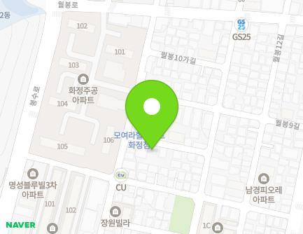 울산광역시 동구 월봉10나길 6 (화정동, 토파즈빌) 지도