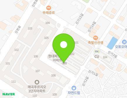 울산광역시 북구 신기3길 19-10 (매곡동, 현대파크맨션) 지도