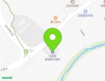 울산광역시 북구 무룡로 1096 (정자동, 강동동주민센터) 지도