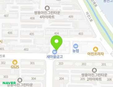 울산광역시 북구 아진로 106-2 (천곡동, 새마을금고) 지도