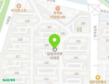 울산광역시 북구 천곡남로 37 (천곡동, 삼성ㆍ코아루아파트) 지도