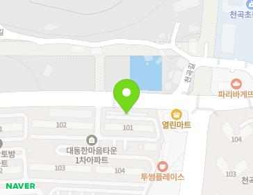 울산광역시 북구 천곡길 161 (천곡동) 지도