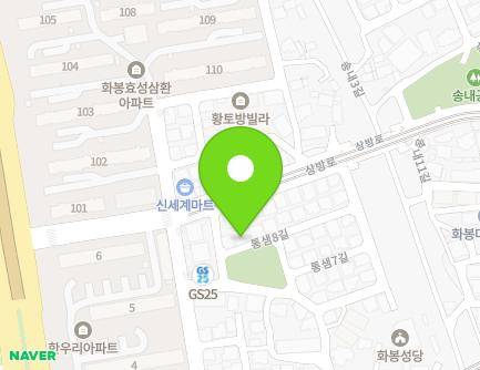 울산광역시 북구 통샘8길 5 (화봉동, 하모니) 지도